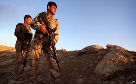 The Kurdish Peshmerga forces. AFP Photo. 