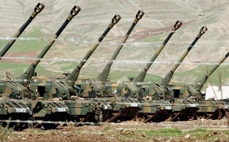 Turkish artillery. Photo: Turkish media. 