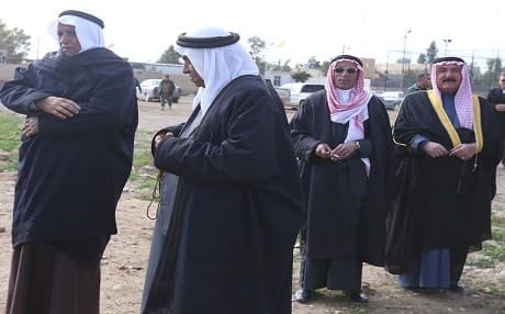  Sunni tribal forces in the Nineveh plains visiting Peshmerga forces in Makhmour. Photo by Farzin Hassan/Rudaw