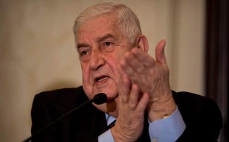 Syrian Foreign Minister, Walid Muaalim Photo: AP