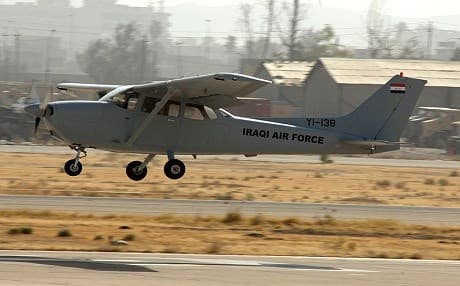 Iraqi Air Force Cessna turboprop aircraft. / U.S. Air Force photo. 