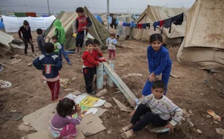 Children are among the nearly 2 million refugees and internally displaced who have sought shelter at refugee camps across the Kurdistan Region. Photo: UNHCR. 