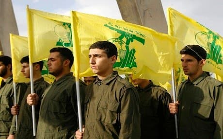 Hezbollah members, AP photo. 