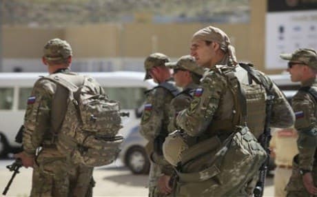 Russian 'Spetsnez' special forces soldiers. AP Photo.