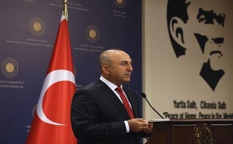 Turkish Foreign Minister Mevlut Cavusoglu. AP Photo. 