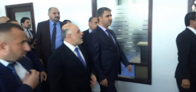 Iraqi Prime Minister Haidar Abadi arriving in parliament. Photo: Rudaw