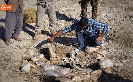 Mass graves in Shingal speak of the trail of violence and destruction left behind by ISIS. Photo: Rudaw.