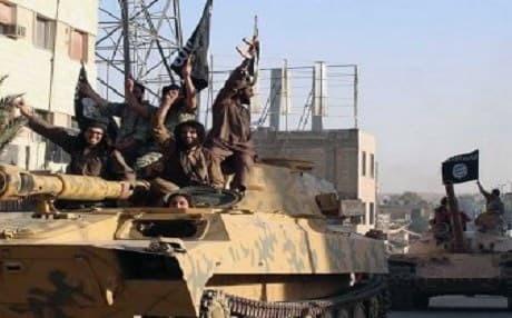 ISIS militants. AP Photo. 