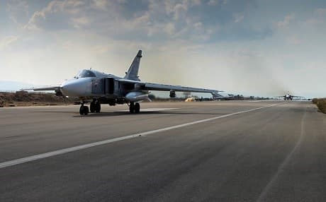 Russian Su-24 bomber in Syria. Photo: mil.ru 