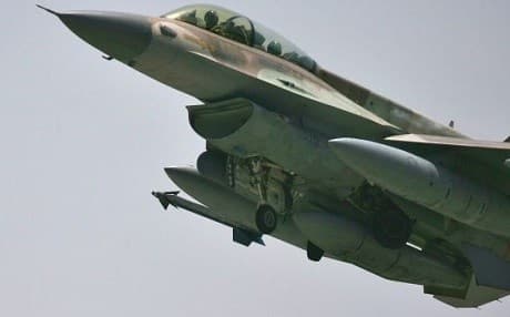 Israeli Air Force F-16. AP Photo. 