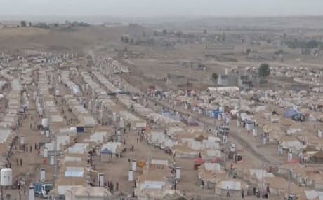 Kawargosk refugee camp about 40 kilometers outside of Erbil, the Iraqi Kurditan Region's capital.