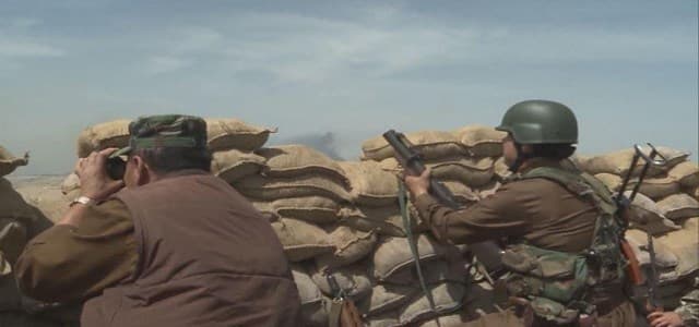 Peshmerga forces on the Nawaran front, 10km northeast of  ISIS-occupied Mosul. Rudaw photo.