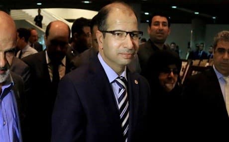 Iraqi Parliament Speaker Salim Jabouri. Photo: AP 