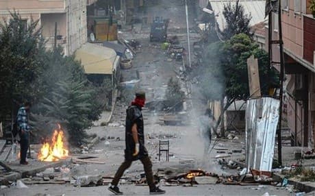 The Culamerg governor imposed a military curfew on Gavar on March 13, to confront a PKK affiliated military wing called the Civilian Protection Units, known as YPS. Photo: AP