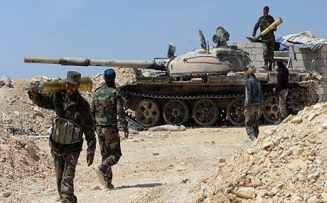 Syrian army soldiers preparing for an attack on ISIS in Deir Ezzor. AFP file photo