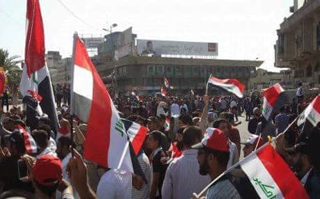 Supporters of Moqtada al-Sadr gather in Tahrir Square. Photo: Rudaw