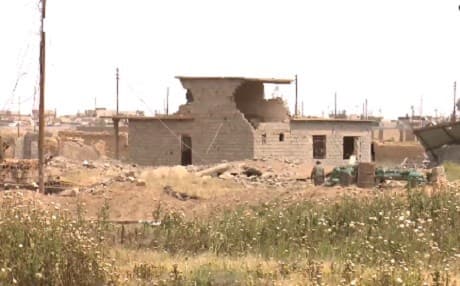 House damaged by fighting in Bashir. Rudaw photo. 