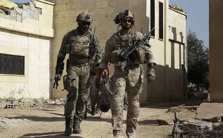 US special forces in Syria, photographed in Fatisah village in May, are joined by French special forces also providing advice and assistance to SDF forces. Photo: Delil Souleiman/AFP