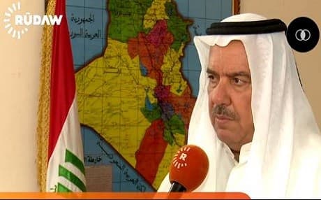 Esmael Hadidi, Arab politician and spokesperson of the council. Photo: Rudaw video 