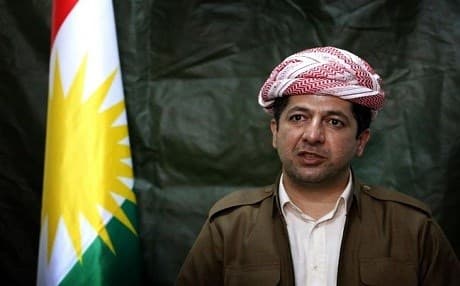 Masrour Barzani, the head of the Kurdistan Regional Government's (KRG) Security Council. AFP photo. 