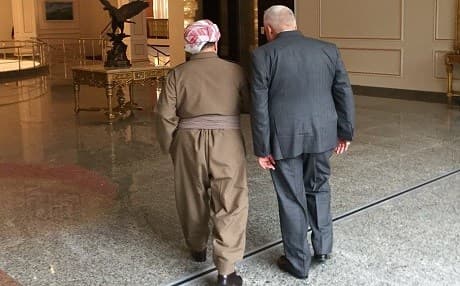 Kurdistan Region President Masoud Barzani and Iraqi National Security Advisor Falah al-Fayyad met on June 19 in Erbil with US representatives to discuss the Mosul offensive. Photo: Twitter @brett_mcgurk