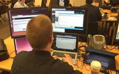 US Department of Defense hacker fighting Islamic State (ISIS) in cyberspace. AP file photo 