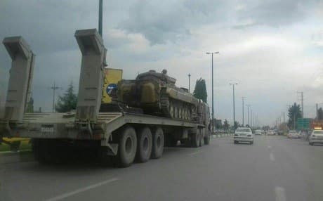 Iran is reportedly moving tanks into Kurdish cities. Photo: @PDKIRAN Twitter