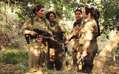 Female Peshmerga of Iran's Kurdistan Democratic Party