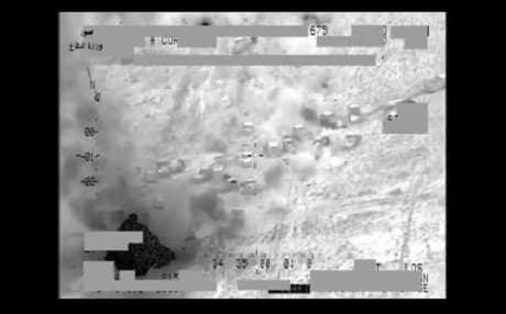 The Iraqi Ministry of Defense released video of airstrikes on hundreds of ISIS vehicles fleeing Fallujah. Photo: Iraqi Ministry of Defense