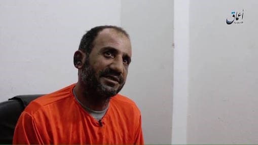 Yousif Babe Aziz appeared in a video footage released by ISIS. Photo from ISIS video