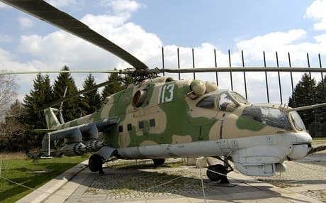 Two pilots were shot down in an Mi-25 helicopter. 
