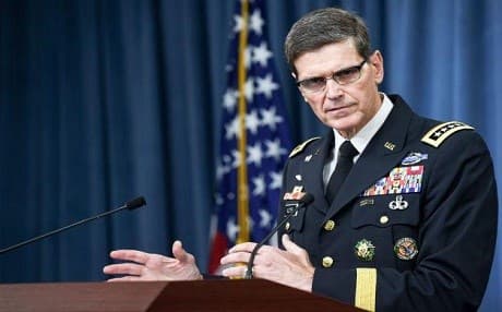 General Joseph Votel, the commander of the United States Central Command. AFP photo.