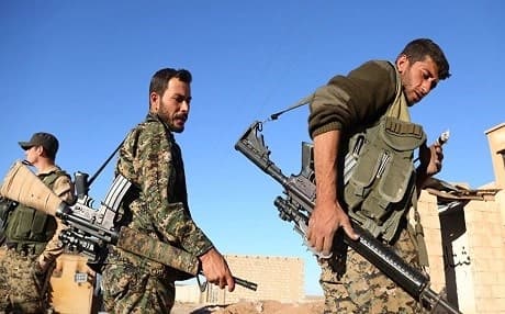 Soldiers of the Syrian Democratic Forces (SDF). Photo: Delil Souleiman/AFP
