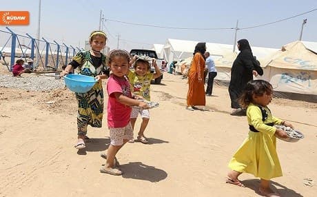 Escapees fled ISIS stronghold positions around Makhmour, south of Mosul sheltered at camps in Kurdistan region. Photo: Rudaw