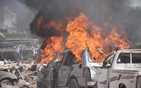 Qamishili was hit hard after two bombs targeted the Gharbi neighborhood of the city.