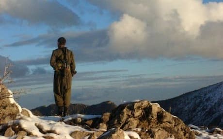 A PKK fighter on the border beween Turkey and Iraqi Kurdistan. Photo: AFP