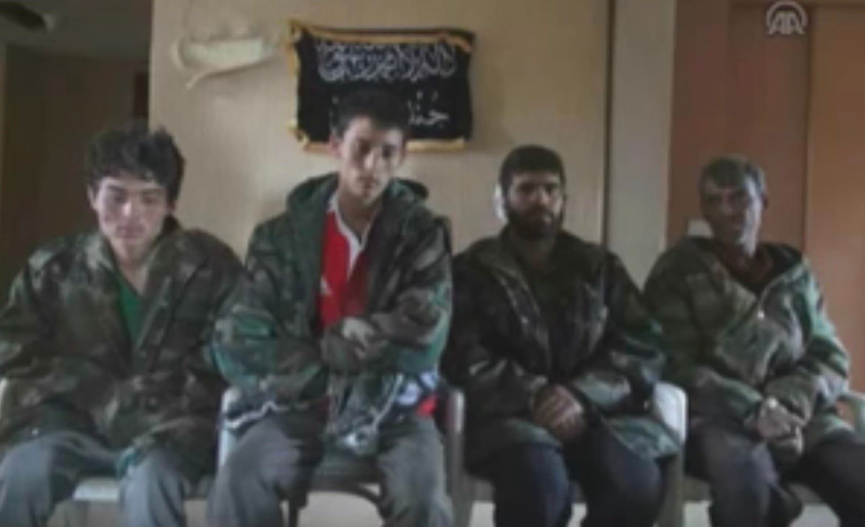 A Syrian rebel video showing four captives claiming to be Afghans sent by Iran to fight for the Assad regime.