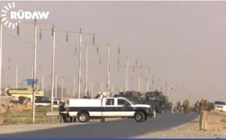 Four people accused of carrying out an attack on a Kirkuk gas company on Sunday that killed two policemen and two civilians.