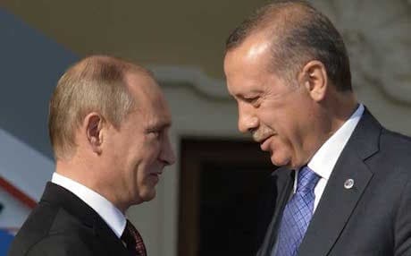 Vladimir Putin and Recep Tayyip Erdogan will meet on Tuesday to improvie the relationship. AFP file photo