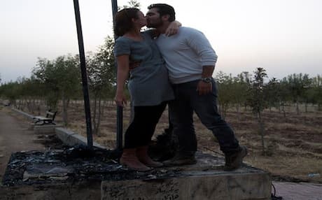 “Unfortunately, here many people cannot show that love because of fear or suppression,” said Najm. “We only meant to say that love isn’t only in a statue for some people to be able to destroy or burn it,” he added.