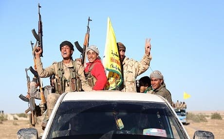 Members of the Kurdish-led Syrian Democratic Forces (SDF). AFP photo. 