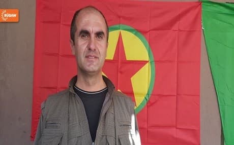 Agid Civian, the commander of the Kurdistan Workers Party (PKK) in the Yezidi town of Shingal. Photo: Rudaw