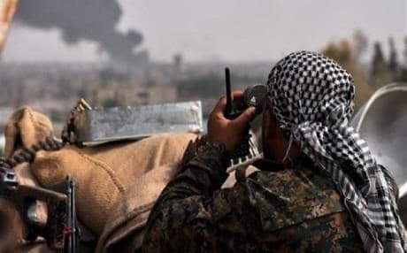 Syrian Kurdish fighter in Hasakah, Syria Kurdistan. AFP photo.