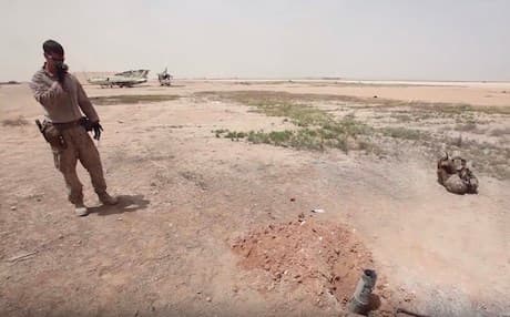 A US military bomb squad in Iraq. Photo: AirSource Military video.