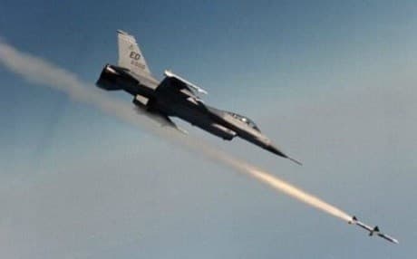 AP file photo of a US airstrike.