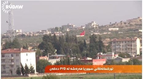 Jarablus after the entry of Turkish forces.