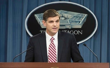 Photo: Pentagon press secretary Peter Cook.  Photo: DoD.
