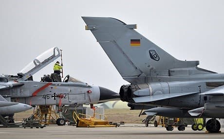 German planes at Turkey’s Incirlik airbase. Photo: Tobias Schwarz/AFP