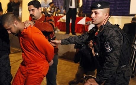 The seven suspected al-Qaeda militants were hanged at the al-Nasiriyah prison in southern Iraq. 