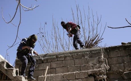 Armed Kurdistan Workers Party (PKK) members. AP file photo.